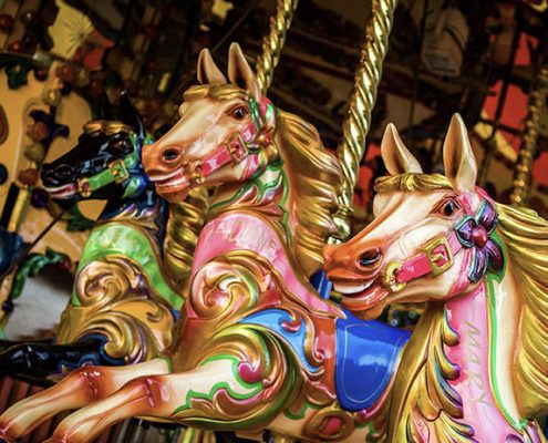 fairgroung hire carousel horses